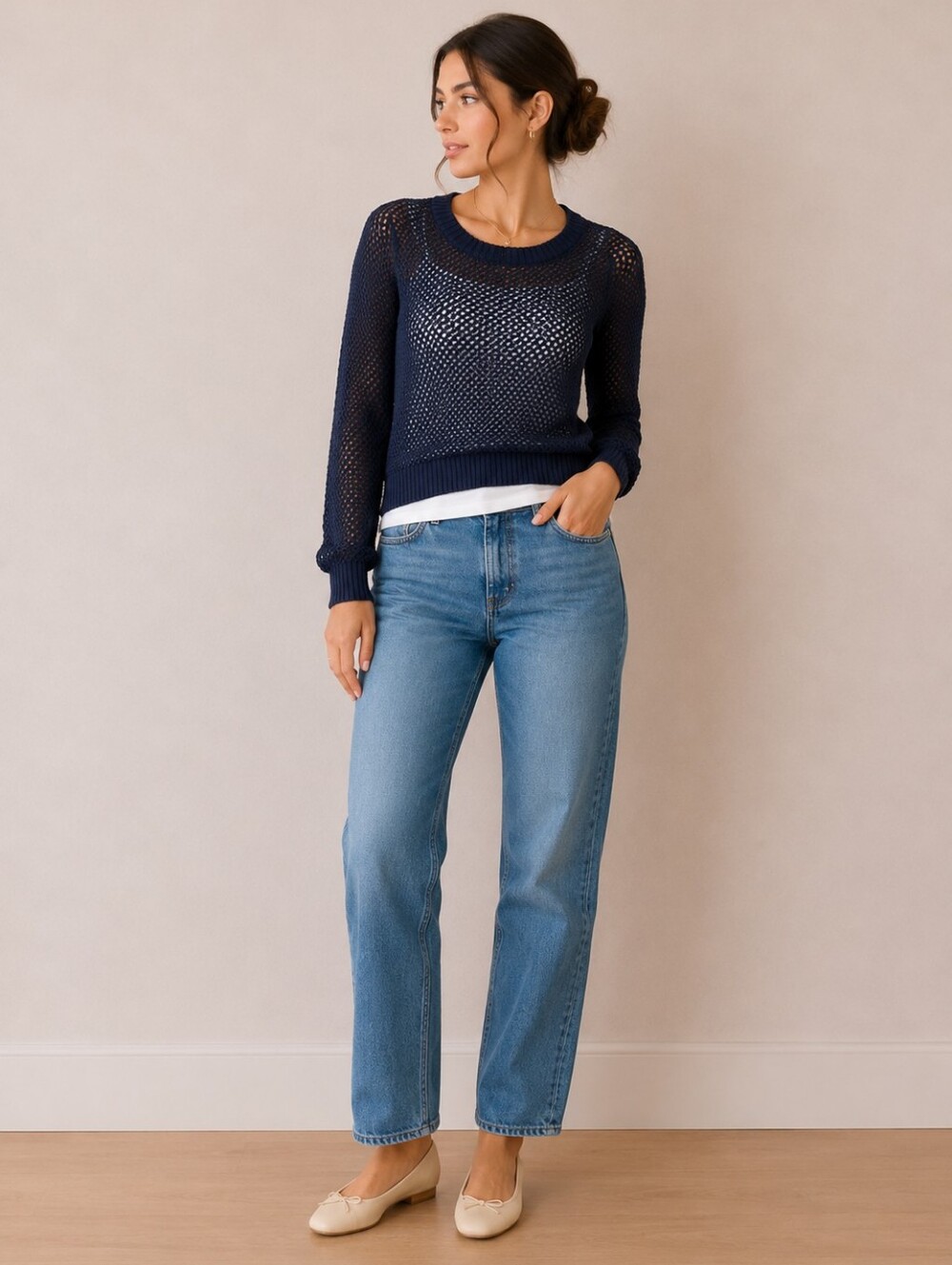 Navy Knit Sweater
